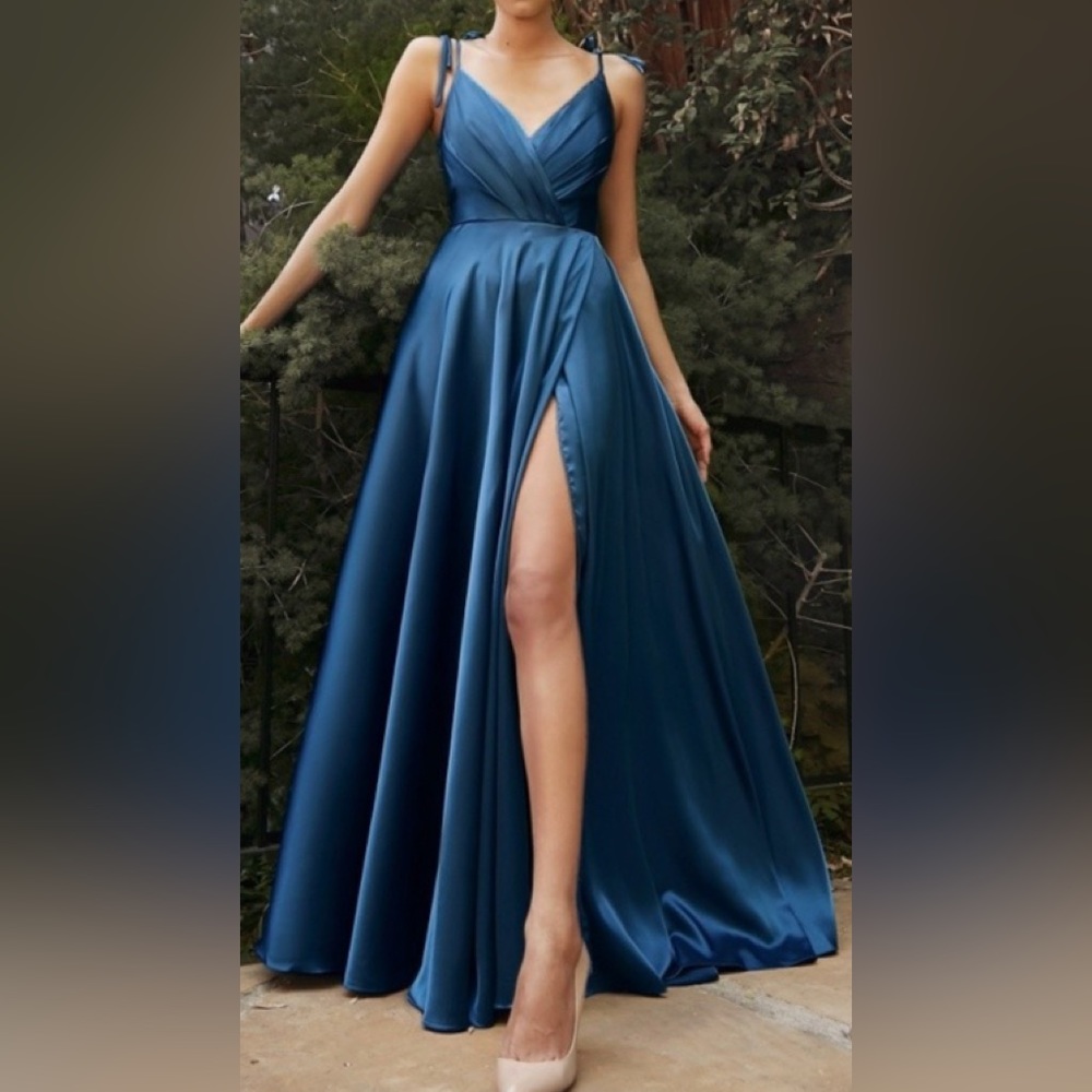 French Navy Formal Gown